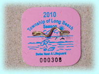 2010 Beach Badge